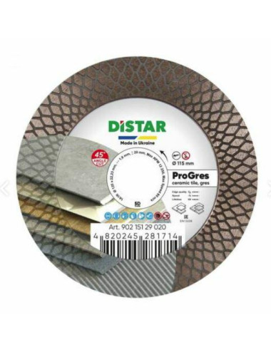 DISTAR TARCZA DIAMENTOWA PRO GRES 115 x 1,9 x 8/20 x 22,23mm