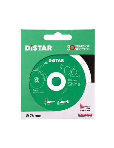 DISTAR TARCZA DIAMENTOWA SHINE 76 x 0,6 x 22,23mm