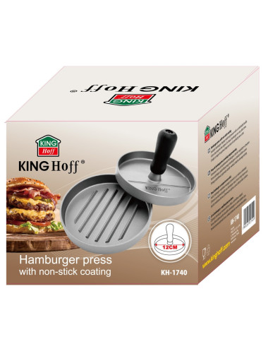 KINGHOFF PRASKA DO MIĘSA NA HAMBURGERY ALUMINIUM 12cm