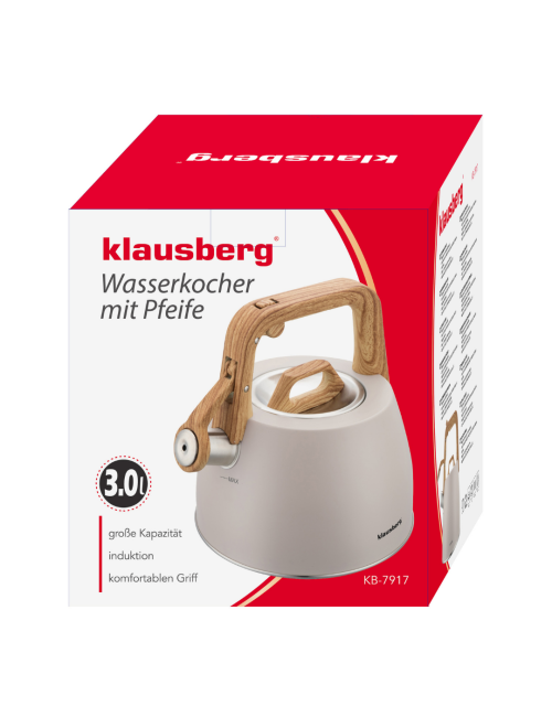 KLAUSBERG CZAJNIK TRADYCYJNY 2.5L BEŻOWY