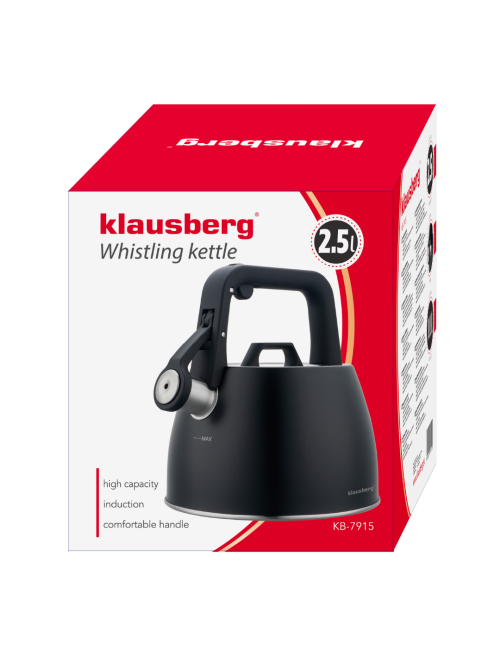 KLAUSBERG CZAJNIK TRADYCYJNY 2.5L CZARNY
