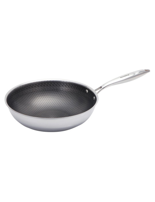 KLAUSBERG PATELNIA 28cm POWŁOKA NON-STICK HONEYCOMB 3-WARSTWY STAL 304 PFOA-FREE