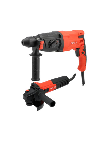 YATO MŁOTOWIERTARKA SDS+ 900W 3,2J / SZLIFIERKA KĄTOWA 125mm 750W