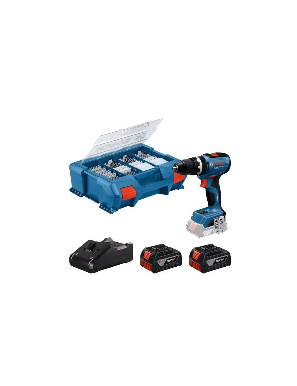 BOSCH WKRĘTARKA UDAROWA 18V GSB 18V-65 2x4,0Ah 63/31Nm L-CASE