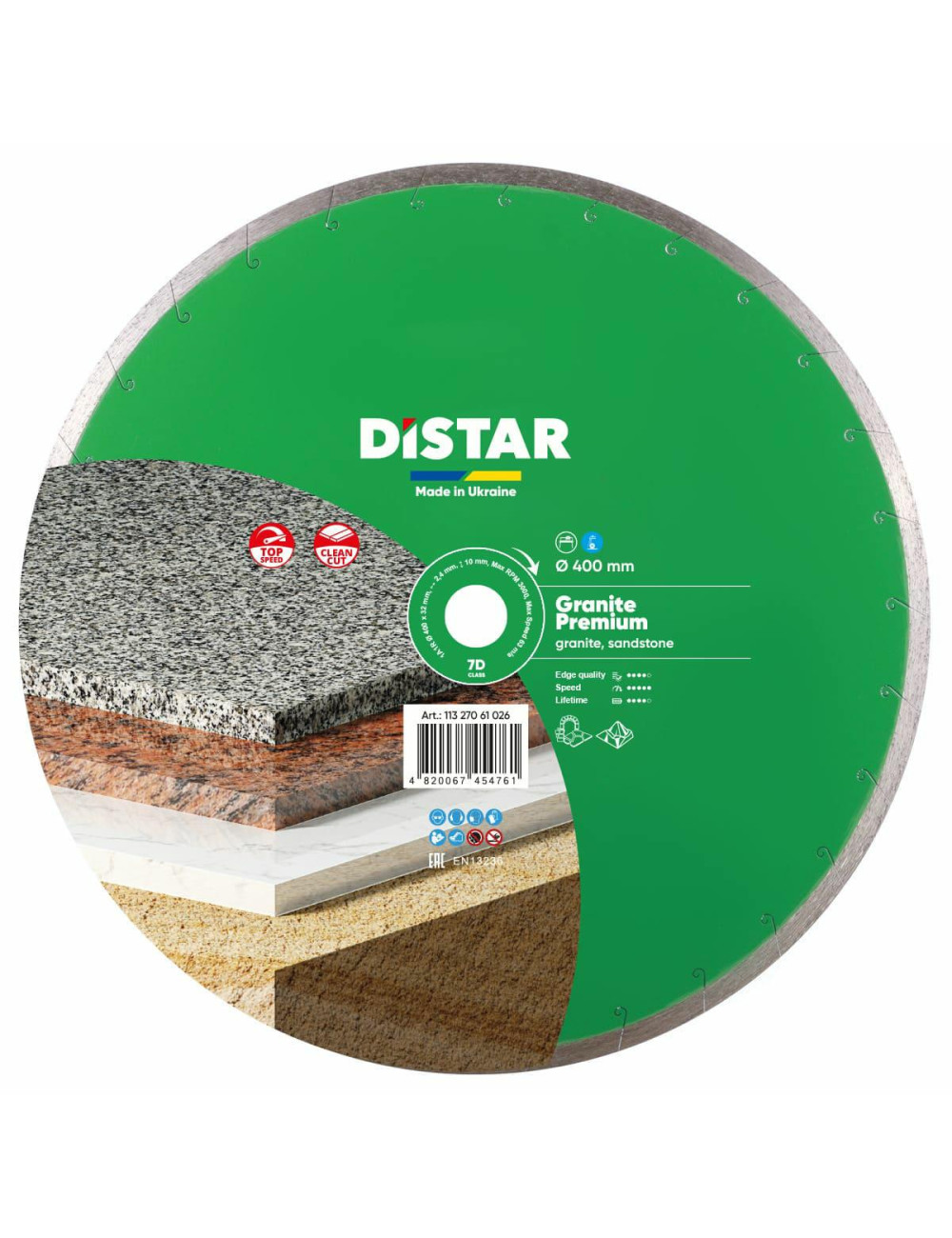 DISTAR TARCZA DIAMENTOWA GRANITE PREMIUM 400 x 2,4 x 10 x 32
