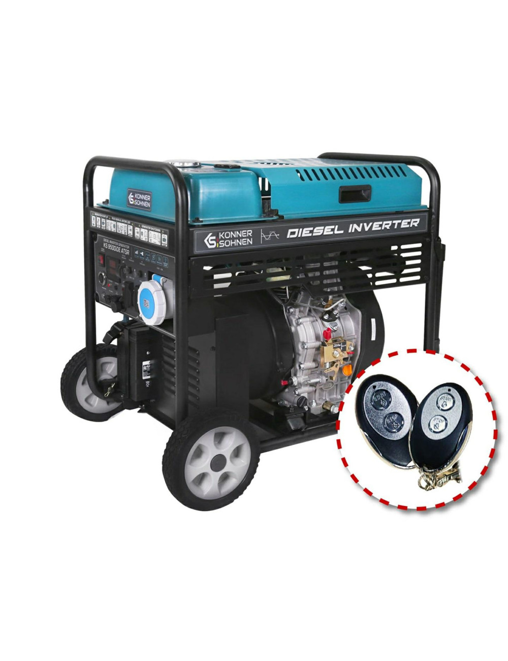 KS GENERATOR INWERTOROWY DIESEL KS 9500iDE ATSR 10kW 230V