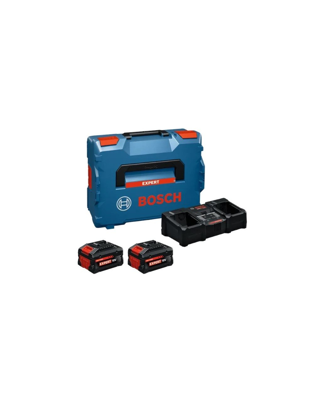 BOSCH AKUMULATOR 18V 8,0Ah EXPERT 2szt. + ŁADOWARKA EXAL 18V2-320 LB