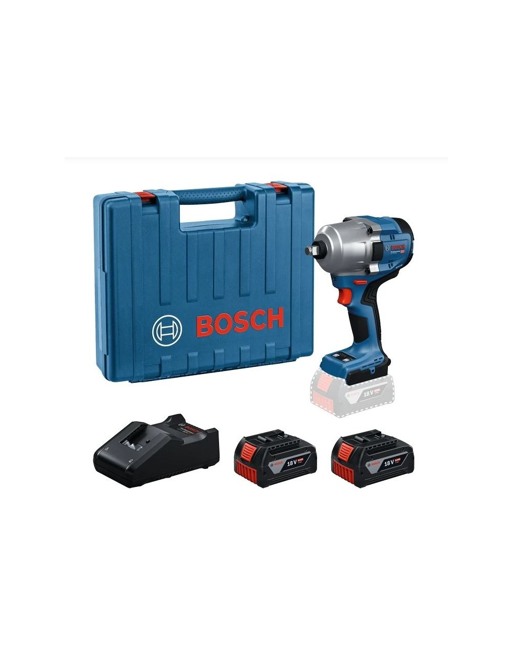 BOSCH KLUCZ UDAROWY 1/2" GDS 18V-780 2x5,0Ah WALIZKA