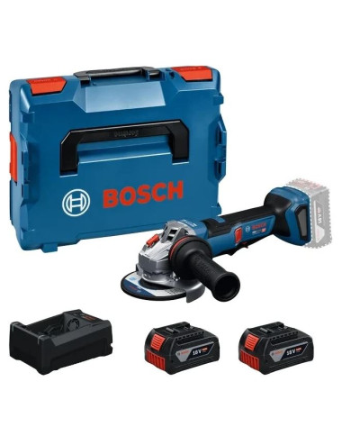 BOSCH SZLIFIERKA KĄTOWA 18V 125mm GWS 18V-11 PS 2x5,0Ah WŁĄCZNIK ŁOPATKOWY LB