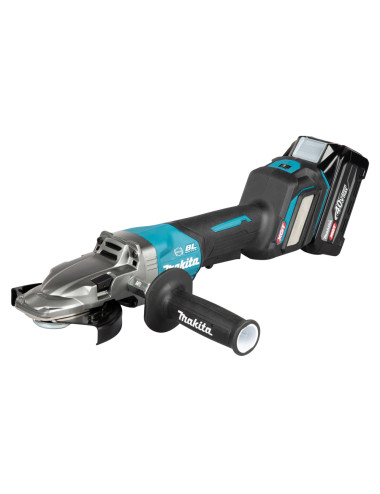 MAKITA SZLIFIERKA KĄTOWA 40V XGT 125mm GA055GZ01 REG.OBR. PŁASKA GŁOWICA WŁĄCZNIK ŁOPATKOWY BL