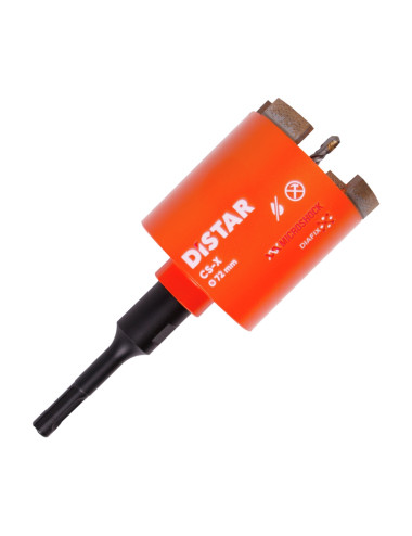 DISTAR WIERTŁO DIAMENTOWE KORONOWE CS- x / SDS+ 072 x 70-4 x M16