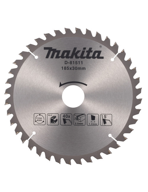 MAKITA PIŁA TARCZOWA 185x30mm 40z DO ALUMINIUM