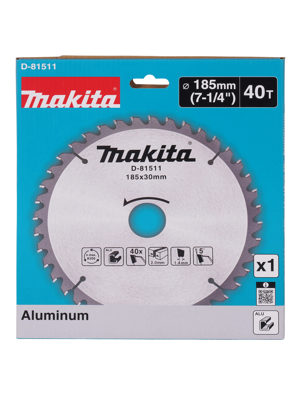 MAKITA PIŁA TARCZOWA 185x30mm 40z DO ALUMINIUM
