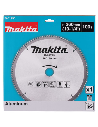 MAKITA PIŁA TARCZOWA 260x30mm 100z DO ALUMINIUM