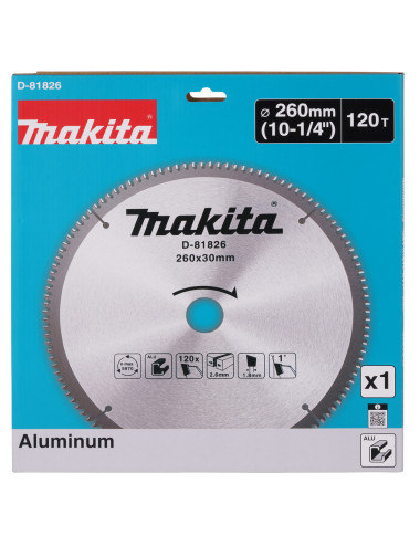 MAKITA PIŁA TARCZOWA 260x30mm 120z DO ALUMINIUM