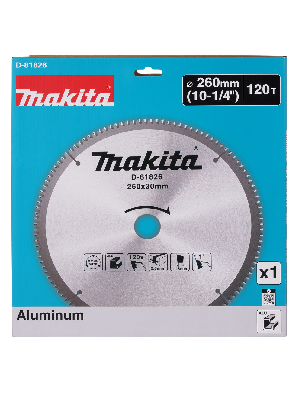 MAKITA PIŁA TARCZOWA 260x30mm 120z DO ALUMINIUM