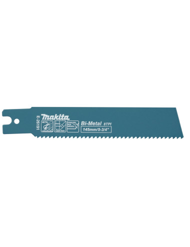 MAKITA BRZESZCZOT DO PIŁ SZABLASTYCH BIM 145x1,6mm 8 Z/C METAL, ŻELIWO, STAL NIERDZEWNA /5szt.