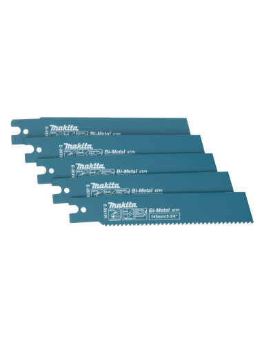 MAKITA BRZESZCZOT DO PIŁ SZABLASTYCH BIM 145x1,6mm 8 Z/C METAL, ŻELIWO, STAL NIERDZEWNA /5szt.