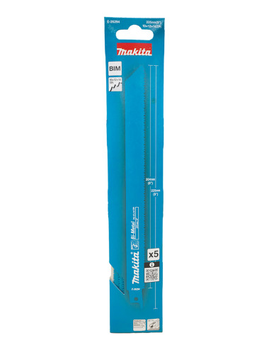 MAKITA BRZESZCZOT DO PIŁ SZABLASTYCH BIM 225x1,25mm 10+12+14 Z/C METAL /5szt.
