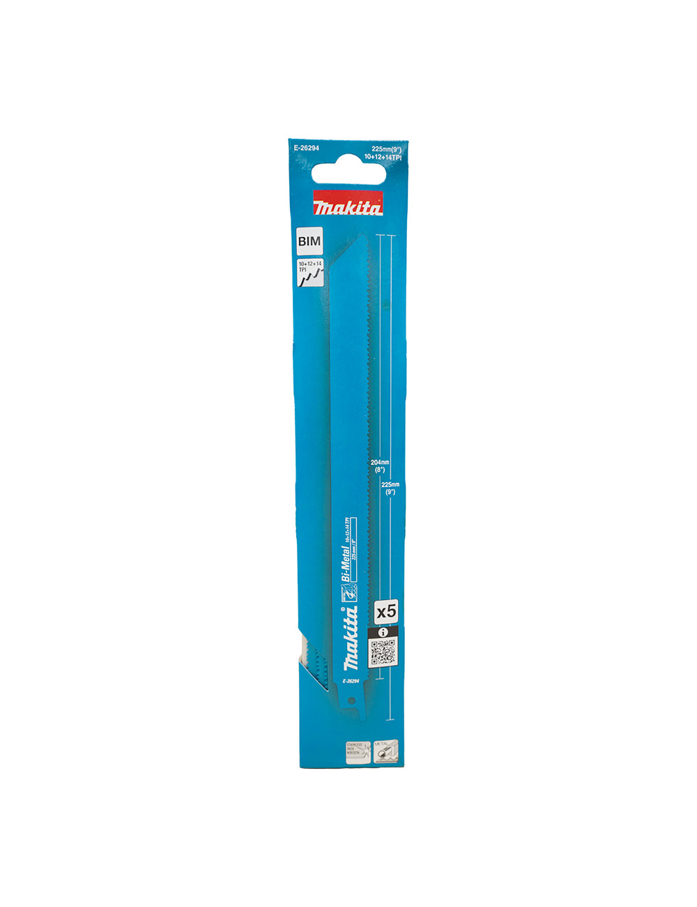MAKITA BRZESZCZOT DO PIŁ SZABLASTYCH BIM 225x1,25mm 10+12+14 Z/C METAL /5szt.