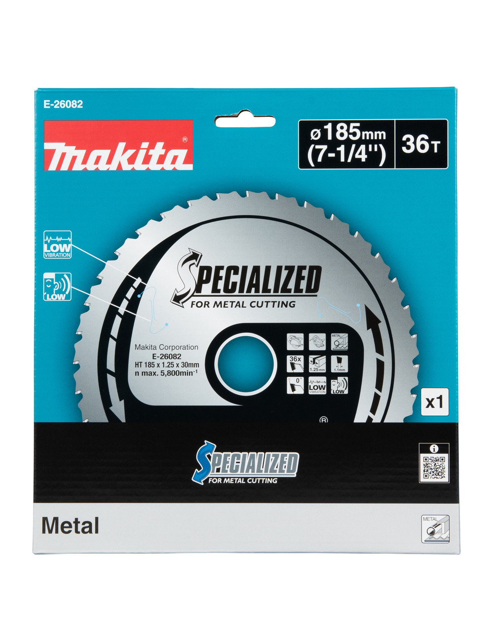 MAKITA PIŁA TARCZOWA 185x30mm 36z DO GRUBYCH BLACH