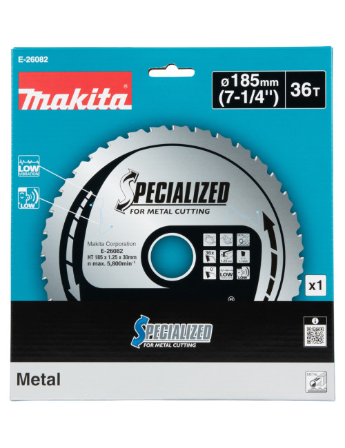 MAKITA PIŁA TARCZOWA 185x30mm 36z DO GRUBYCH BLACH