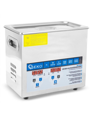 GEKO MYJKA ULTRADŹWIĘKOWA 120W 3L