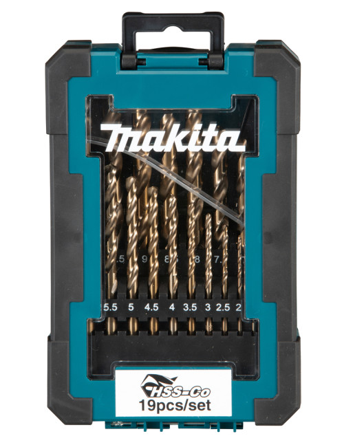 MAKITA ZESTAW WIERTEŁ DO METALU HSS-CO 19szt.