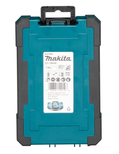 MAKITA ZESTAW WIERTEŁ DO METALU HSS-CO 19szt.