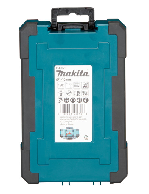 MAKITA ZESTAW WIERTEŁ DO METALU HSS-CO 19szt.