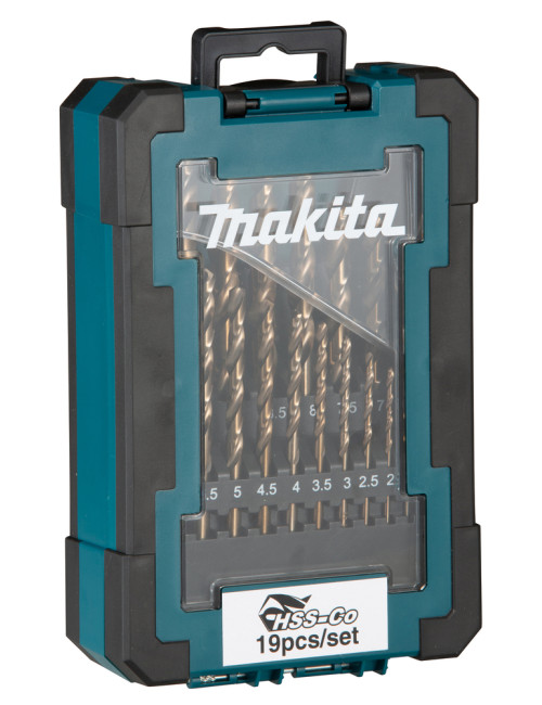 MAKITA ZESTAW WIERTEŁ DO METALU HSS-CO 19szt.