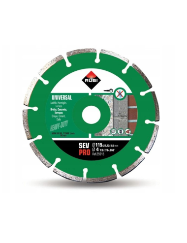 RUBI TARCZA DIAMENTOWA SEV 115 PRO