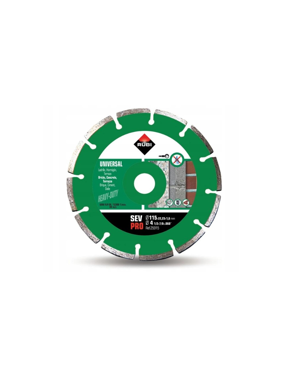 RUBI TARCZA DIAMENTOWA SEV 115 PRO