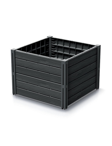 PROSPERPLAST WARZYWNIAK-RABATA OGRODOWA BASE PLANET 61,8x61,8x46cm ANTRACYT
