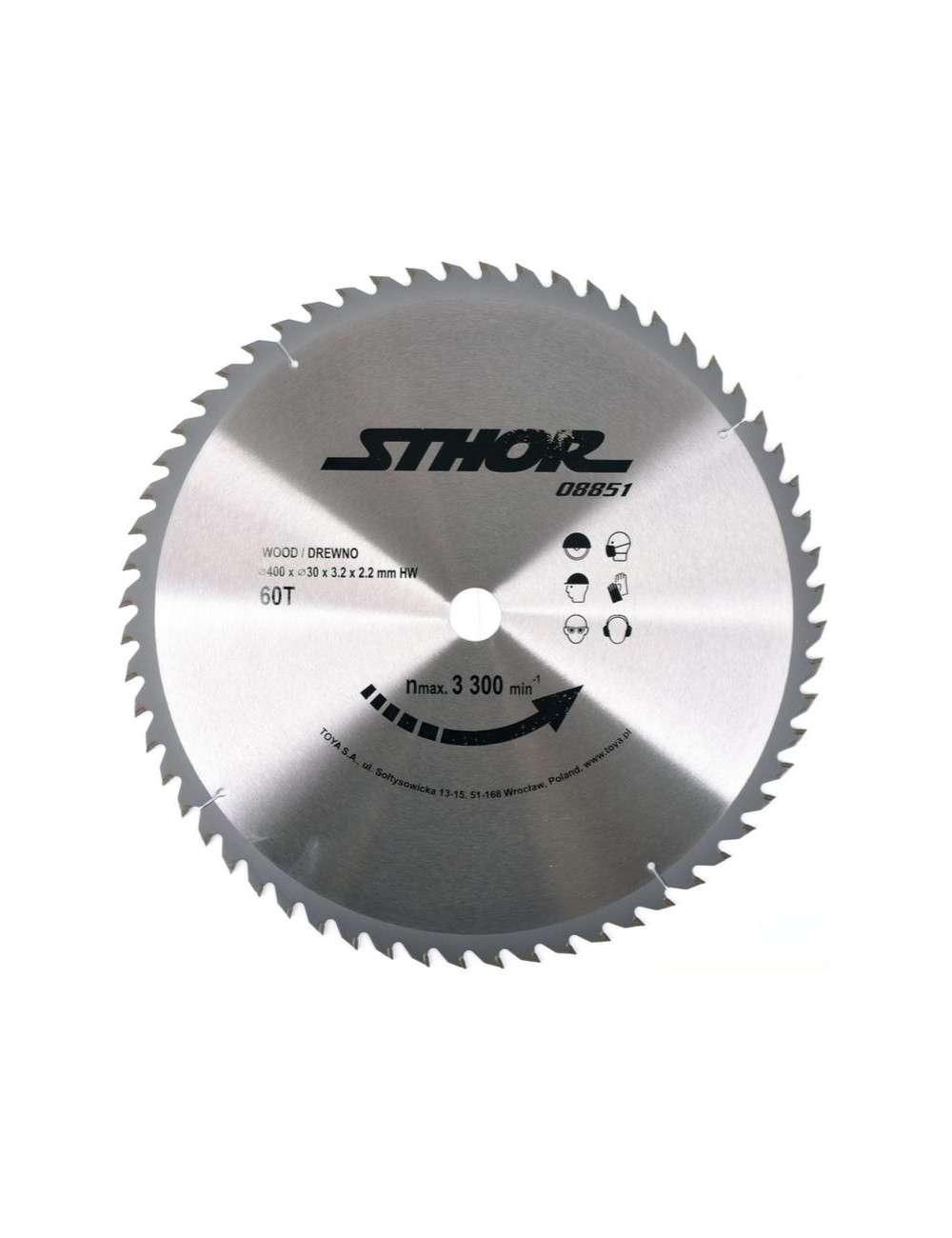 STHOR PIŁA TARCZOWA WIDIOWA 400x30x60z