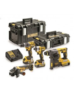 DEWALT.ZESTAW COMBO 18V (DCG405+DCH273+DCD796+DCF887) 3x5,0Ah 2xTSTAK DCK422P3