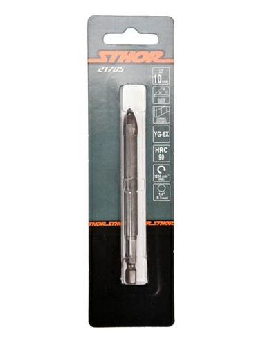 STHOR WIERTŁO DO SZKŁA I CERAMIKI 10mm HEX