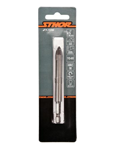 STHOR WIERTŁO DO SZKŁA I CERAMIKI 12mm HEX