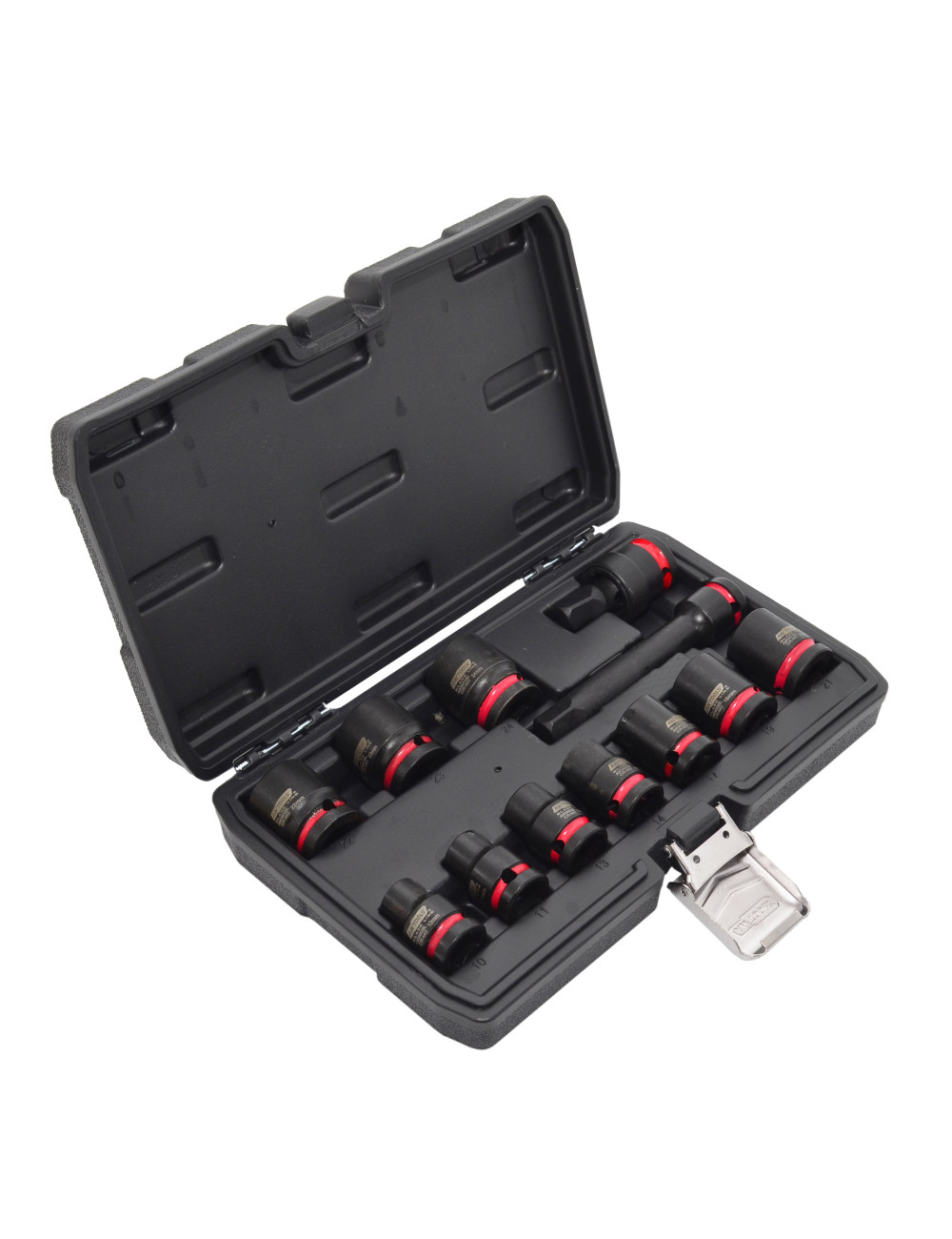 AWTOOLS ZESTAW NASADEK UDAROWYCH 1/2" 12cz./10-24mm/ KRÓTKIE BLACK LINE
