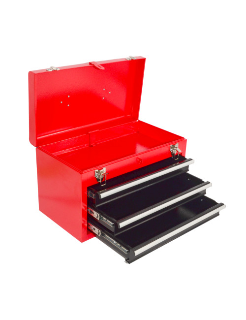 AWTOOLS SKRZYNKA NARZĘDZIOWA METALOWA 3 SZUFLADY 48x22x24,5cm