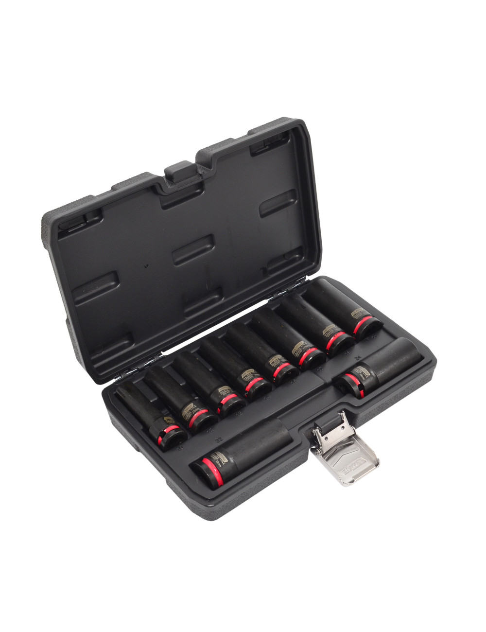 AWTOOLS ZESTAW NASADEK UDAROWYCH 1/2" 10cz. 10-24mm DŁUGIE BLACK LINE