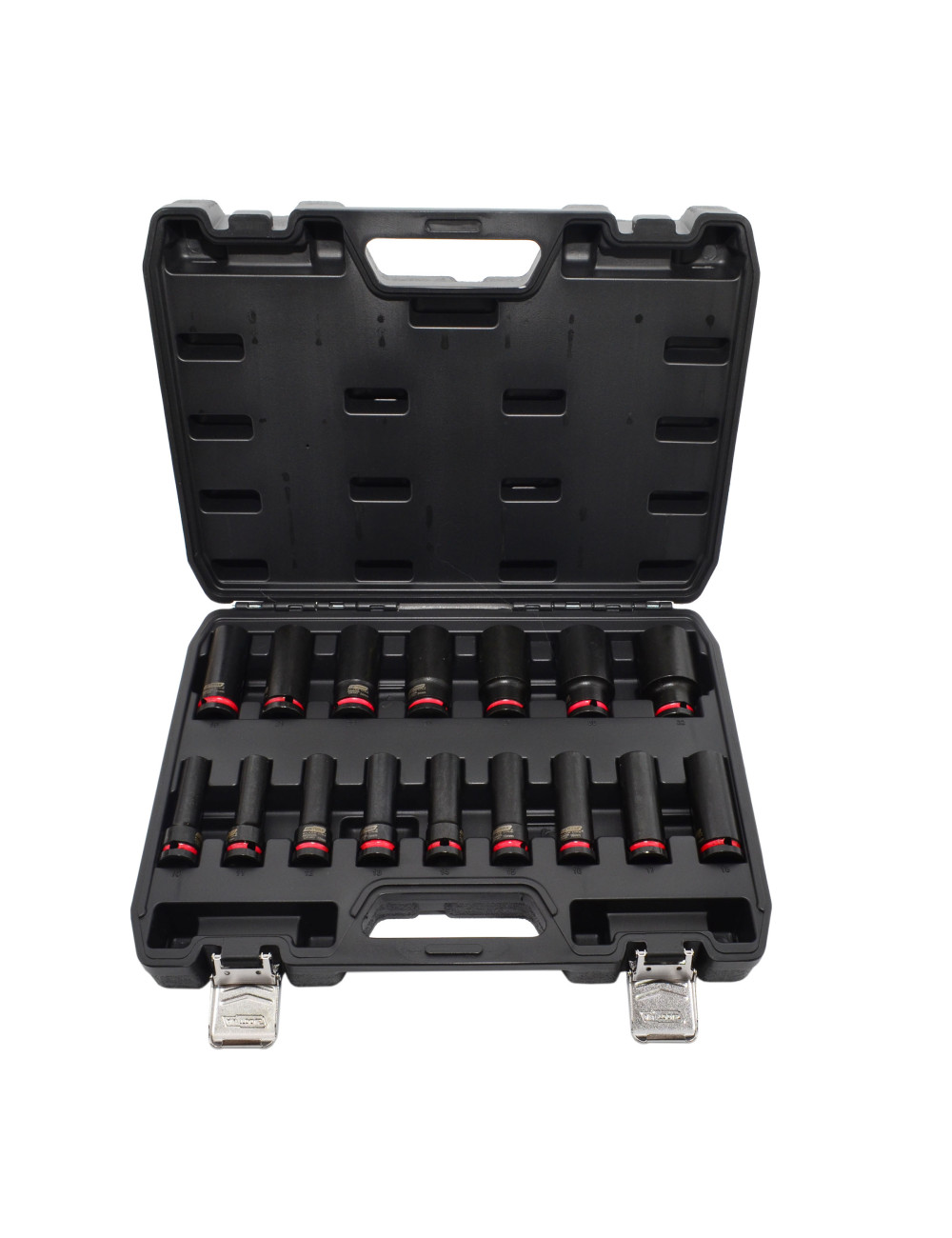 AWTOOLS ZESTAW NASADEK UDAROWYCH 1/2" 35cz./8-32mm/ KRÓTKIE I DŁUGIE BLACK LINE