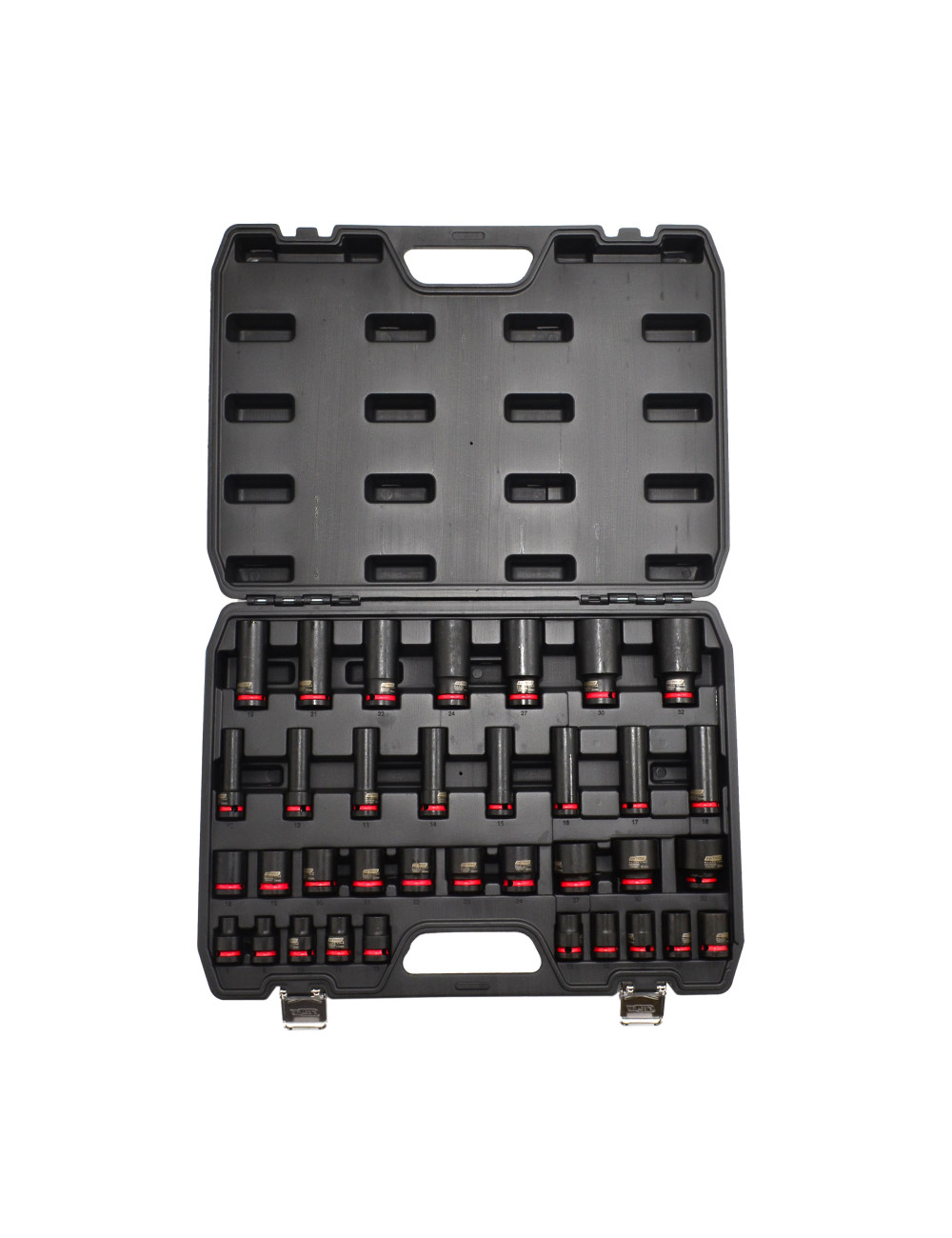 AWTOOLS ZESTAW NASADEK UDAROWYCH 1/2" 35cz./8-32mm/ KRÓTKIE I DŁUGIE BLACK LINE