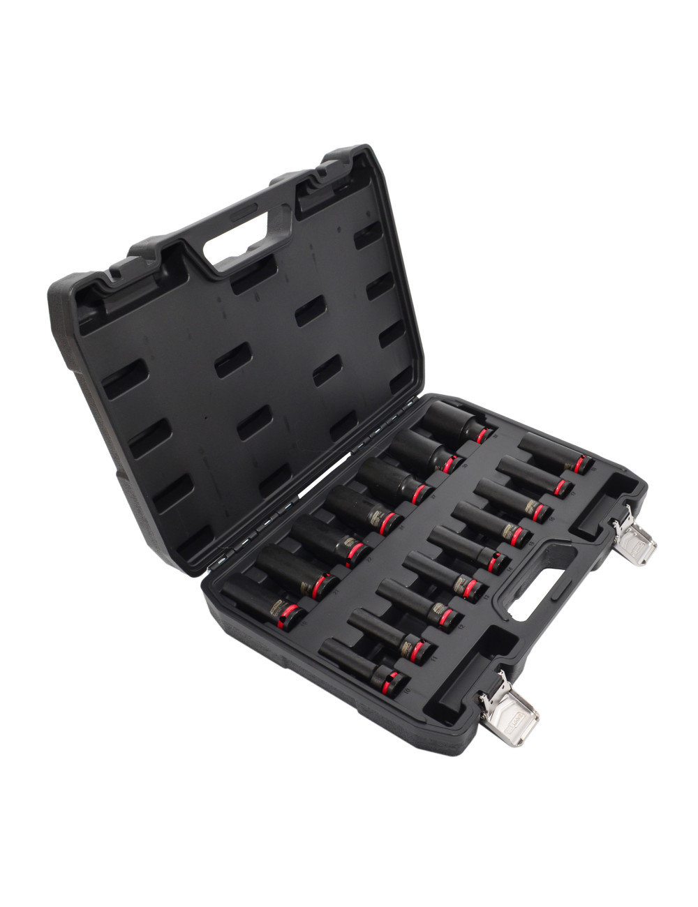 AWTOOLS ZESTAW NASADEK UDAROWYCH 1/2" 16cz. 11-32mm DŁUGIE BLACK LINE