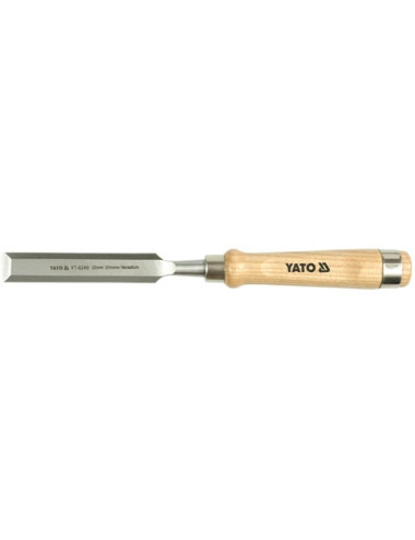 YATO Dłuto Stolarskie 15mm z Drewnianą Rękojeścią CrV60 YT-6245