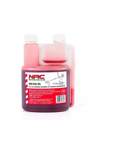 Olej NAC 0,5L do Mieszanki 2T z Dozownikiem! Półsyntetyczny MIX OIL