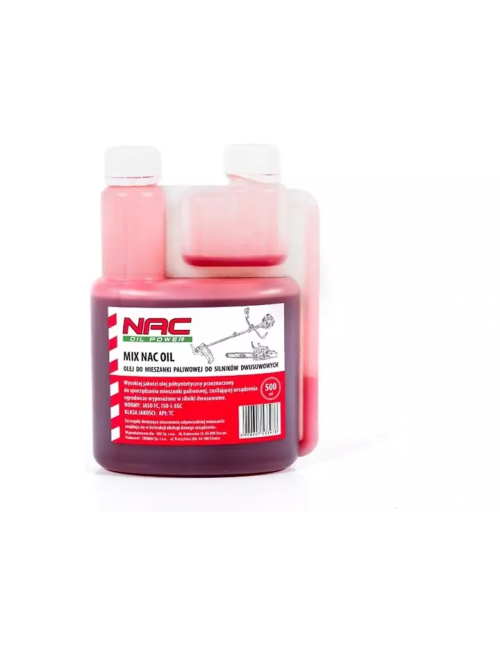 Olej NAC 0,5L do Mieszanki 2T z Dozownikiem! Półsyntetyczny MIX OIL