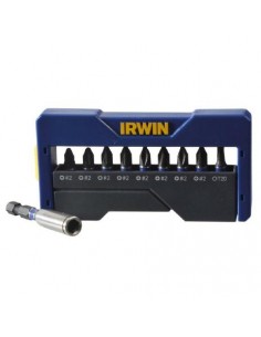 IRWIN KOŃCÓWKI UDAROWE KPL.10szt.+UCHWYT MIX