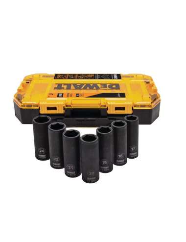 DEWALT ZESTAW NASADEK UDAROWYCH 7cz. 1/2" MCLAREN