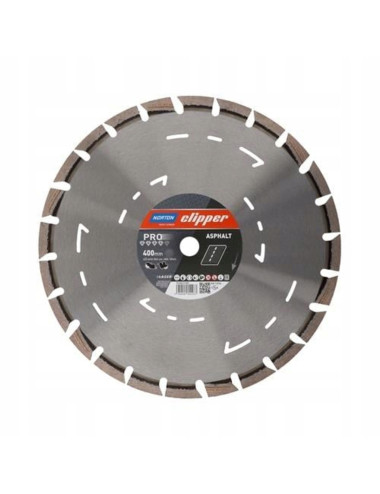NORTON TARCZA DIAMENTOWA UNIVERSAL 400mm x 25,4mm PRO ASFALT II CLIPPER H12